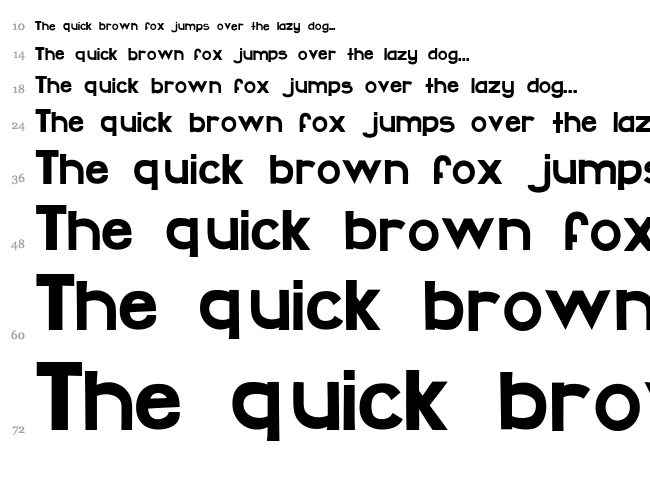 Ask My Flashlight font waterfall
